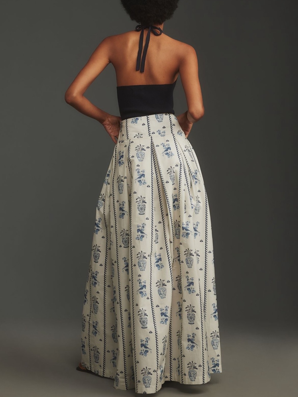 Lalibela Maxi Skirt - Blue Pattern - Picture 3 of 6